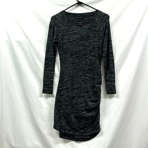 Banana Republic Size XS Gray and Black Marbled Sweater Dress
